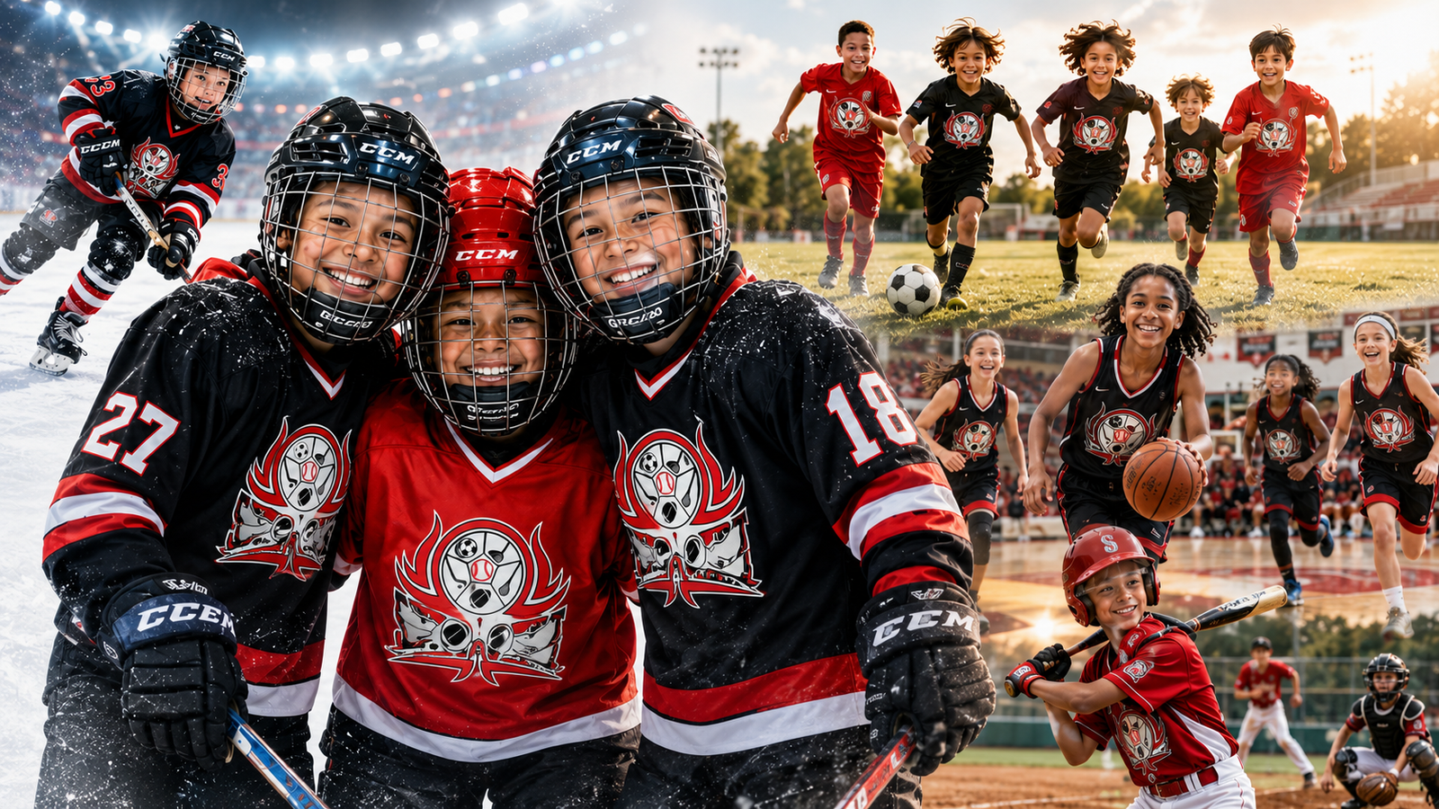 Young athletes in action, Langford BC